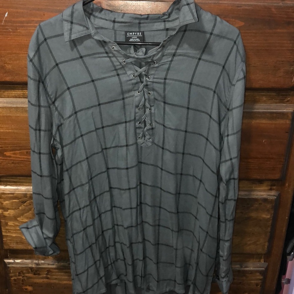 Long flannel shirt